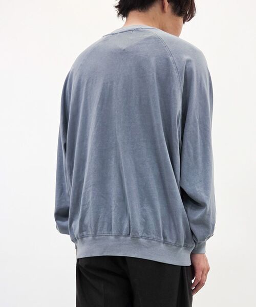 CRAFT STANDARD BOUTIQUE(クラフトスタンダードブティック)の「ピグメントダイ スウェットライクロンTEE(Tシャツ/カットソー・メンズ・オフホワイト/サックスブルー/チャコールグレー・M/L)」の6枚目の写真