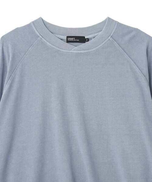 CRAFT STANDARD BOUTIQUE(クラフトスタンダードブティック)の「ピグメントダイ スウェットライクロンTEE(Tシャツ/カットソー・メンズ・オフホワイト/サックスブルー/チャコールグレー・M/L)」の11枚目の写真