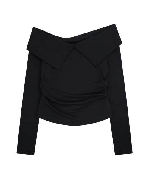 ILLIGO(イリゴ)の「ボウオフショルダー ロングスリーブ ブラック(Tシャツ/カットソー・レディース・その他・OS)」の5枚目の写真