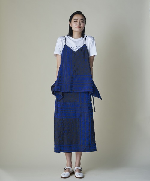 mintdesigns(ミントデザインズ)の「Dot Doll Bandana Skirt Shorts(その他パンツ・レディース・ネイビー/ベージュ・ONESIZE)」の6枚目の写真