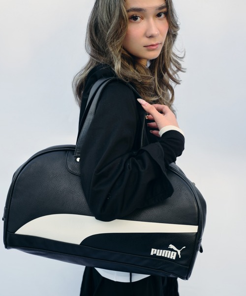 THE BAREFOOT(ベアフット)の「【 PUMA / プーマ 】 合皮ボストンバッグ CRI(ボストンバッグ・レディース・ブラック/ホワイト/ブラウン/グリーン・FREE)」の1枚目の写真
