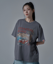 WT-67 コースタル オーバーサイズ 半袖 Tシャツ_チャコール