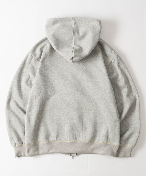 JOHN'S CLOSET(ジョンズクローゼット)の「【24】配色裏起毛 チェックドッキング ロゴアップリケ フルジップパーカー レトロ/Y2K(パーカー・メンズ・ネイビー/ブラック/杢グレー・MEDIUM/LARGE)」の19枚目の写真