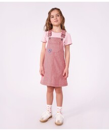 PETIT BATEAU（プチバトー）の「ストライプジャンパースカート（ワンピース）」