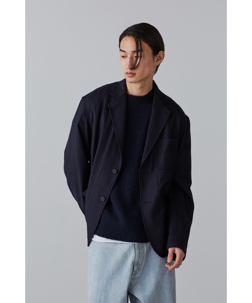 YLEVE(イレーヴ)の「YLEVE / WOOL FLANNEL JK(テーラードジャケット・メンズ・ネイビー/グレー・3/4)」の1枚目の写真