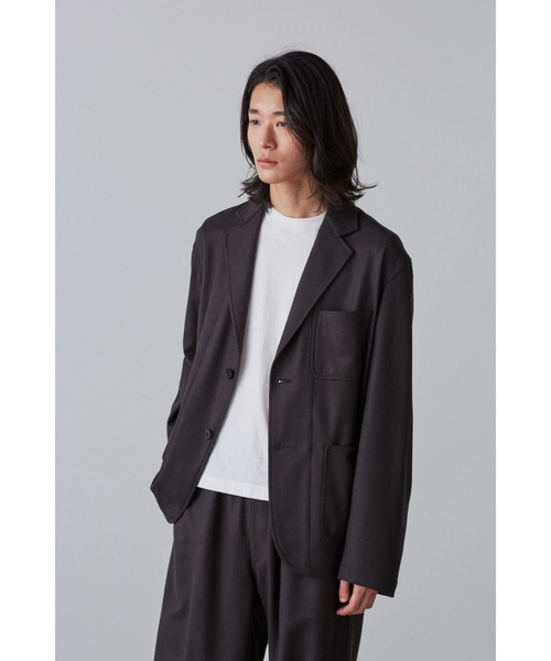 YLEVE(イレーヴ)の「YLEVE / WOOL FLANNEL JK(テーラードジャケット・メンズ・ネイビー/グレー・3/4)」の2枚目の写真