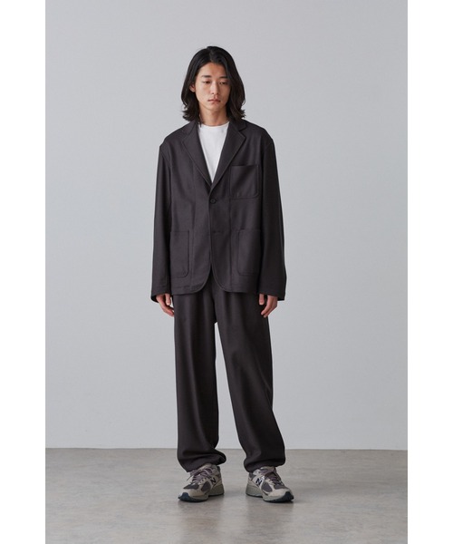 YLEVE(イレーヴ)の「YLEVE / WOOL FLANNEL JK(テーラードジャケット・メンズ・ネイビー/グレー・3/4)」の5枚目の写真