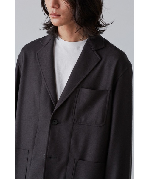 YLEVE(イレーヴ)の「YLEVE / WOOL FLANNEL JK(テーラードジャケット・メンズ・ネイビー/グレー・3/4)」の8枚目の写真