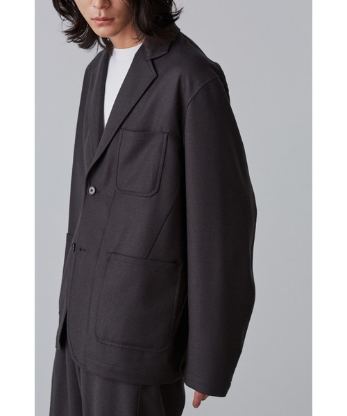 YLEVE(イレーヴ)の「YLEVE / WOOL FLANNEL JK(テーラードジャケット・メンズ・ネイビー/グレー・3/4)」の9枚目の写真