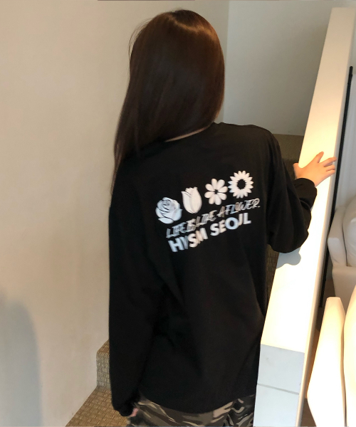 HAVISM(ヘビズム)の「NAME CARD ロングスリーブTシャツ(ブラック)(Tシャツ/カットソー・レディース・その他・FREE)」の2枚目の写真