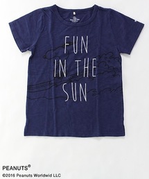 INNOCENT BLUE | SNOOPY限定デザインサーフプリントＴシャツ (Tシャツ/カットソー)
