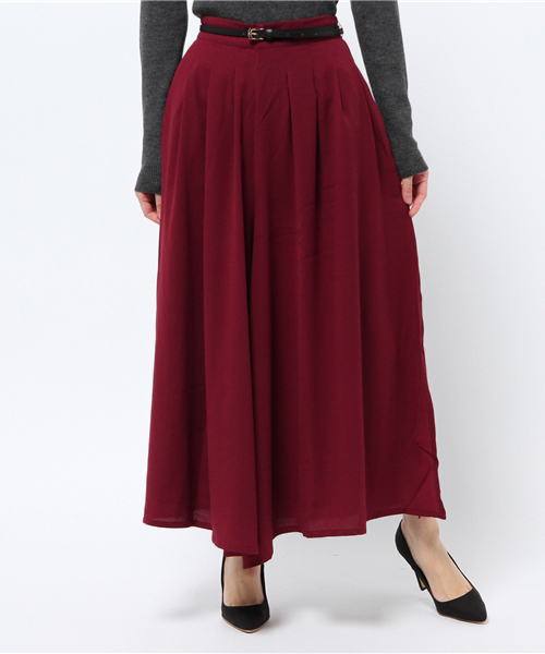 VENCEEXCHANGE(ヴァンスエクスチェンジ)の「ジョーゼットスカンツ(その他パンツ・レディース・ベージュ/ダークグリーン/ワインレッド/ブラック/ボルドー/ライトブラウン・MEDIUM)」の5枚目の写真
