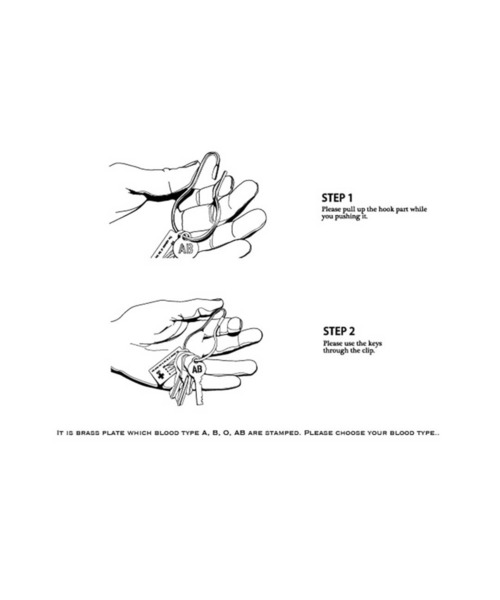 HIGHTIDE（ハイタイド）の「CANDY DESIGN & WORKS BLOOD TYPE KEY PLATE キャンディデザイン & ワークス ブラッドタイププレート カラビナ キーリング チャーム シルバー（キーホルダー・レディース・その他2/その他4/その他1/その他3・FREE）」の11枚目の写真