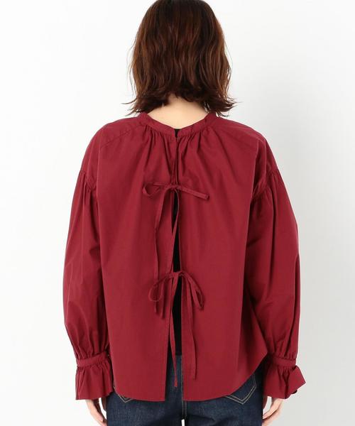 Another Edition(アナザーエディション)の「2WAYリボンブラウス/AEBFC 2WAY RIBBON BLUS(シャツ/ブラウス・レディース・ベージュ/ワインレッド・FREE)」の13枚目の写真