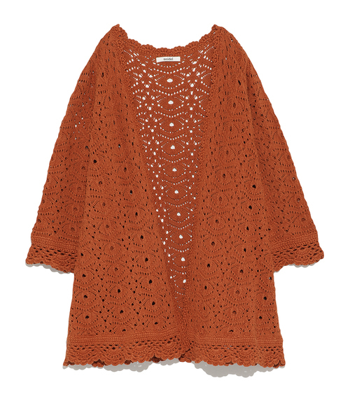 Snidel スナイデル の クロシェニットガウン カーディガン ボレロ Wear