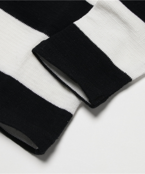 GLOBAL WORK（グローバルワーク）の「【キッズ】ラフインレイボーダーTシャツ長袖/738619（Tシャツ/カットソー・キッズ・ネイビー/ライトグリーン/ブラック・SMALL/LARGE/MEDIUM/X-LARGE/XX-LARGE）」の7枚目の写真