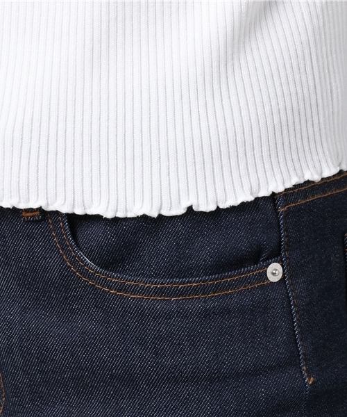 MURUA（ムルーア）の「フリルＲＩＢニット（ニット/セーター・レディース・アイボリー/ブラック/イエロー・FREE）」の10枚目の写真