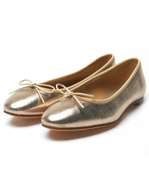 ODETTE E ODILE(オデットエオディール)の「O Ballerina CT10(バレエシューズ・レディース・ゴールド/シルバー・22cm/22.5cm/23cm/23.5cm/24cm/24.5cm/25cm)」の2枚目の写真