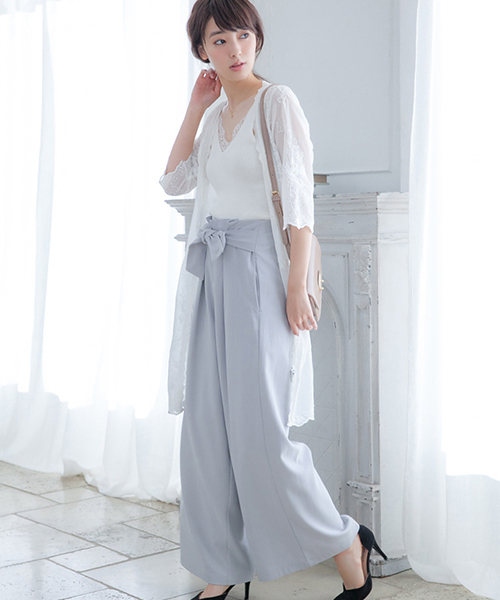 Color（カラー）の「レースニットキャミソール（キャミソール・レディース・ベージュ/ホワイト/ベビーピンク/ブラック・MEDIUM）」の14枚目の写真