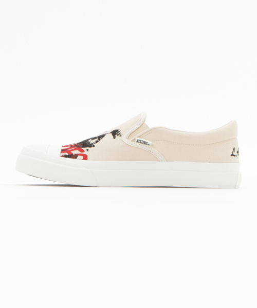 HYSTERIC GLAMOUR（ヒステリックグラマー）の「THE HEART BREAKERS/TOEプリントスリッポン（スリッポン・メンズ・ホワイト・26cm/27cm/28cm）」の2枚目の写真