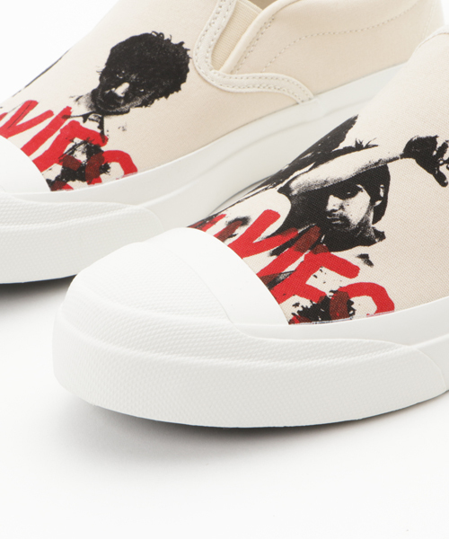 HYSTERIC GLAMOUR（ヒステリックグラマー）の「THE HEART BREAKERS/TOEプリントスリッポン（スリッポン・メンズ・ホワイト・26cm/27cm/28cm）」の6枚目の写真