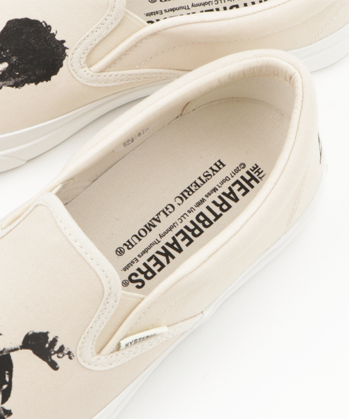 HYSTERIC GLAMOUR（ヒステリックグラマー）の「THE HEART BREAKERS/TOEプリントスリッポン（スリッポン・メンズ・ホワイト・26cm/27cm/28cm）」の5枚目の写真