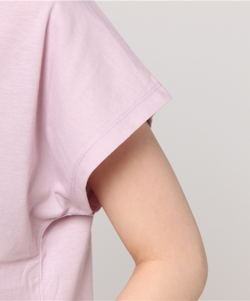 Honeys(ハニーズ)の「刺繍ロゴTシャツ(Tシャツ/カットソー・レディース・ブラック/ピンク/ラベンダー/オフホワイト/杢グレー・M/L)」の10枚目の写真