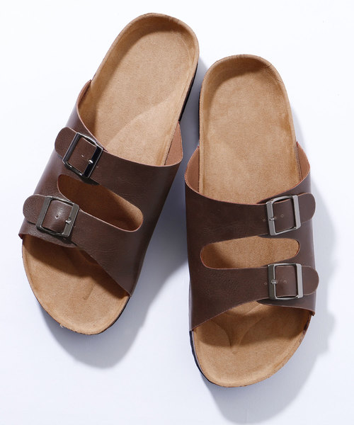 MONO-MART(モノマート)の「コンフォートサンダル withベルトストラップ(サンダル・メンズ・ブラウン/ブラック/ホワイト/ブルー/キャメル/レッド/ベージュ/ネイビー・M/L/XL)」の3枚目の写真