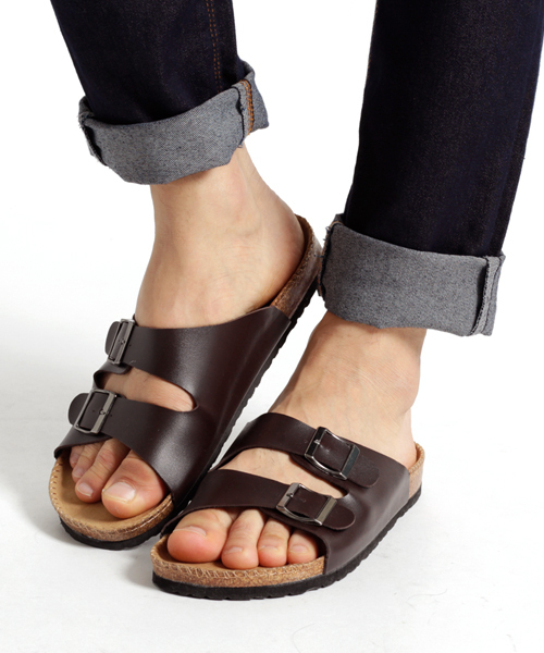 MONO-MART(モノマート)の「コンフォートサンダル withベルトストラップ(サンダル・メンズ・ブラウン/ブラック/ホワイト/ブルー/キャメル/レッド/ベージュ/ネイビー・M/L/XL)」の11枚目の写真