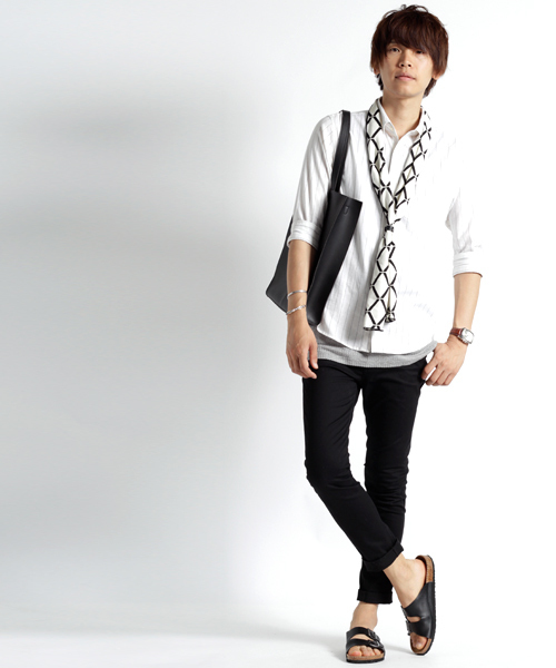 MONO-MART(モノマート)の「コンフォートサンダル withベルトストラップ(サンダル・メンズ・ブラウン/ブラック/ホワイト/ブルー/キャメル/レッド/ベージュ/ネイビー・M/L/XL)」の17枚目の写真