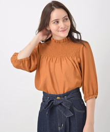 earth music&ecology | シャーリングプルオーバー(シャツ/ブラウス)