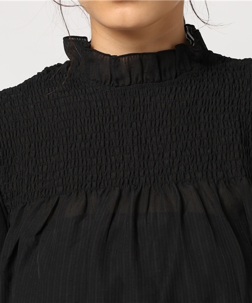 earth music&ecology（アースミュージックアンドエコロジー）の「シャーリングプルオーバー（シャツ/ブラウス・レディース・キャメル/ブラック/アイボリー/ピンク・FREE）」の8枚目の写真