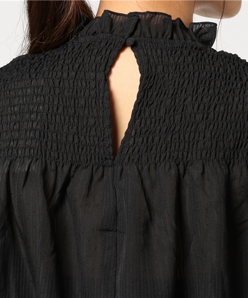 earth music&ecology（アースミュージックアンドエコロジー）の「シャーリングプルオーバー（シャツ/ブラウス・レディース・キャメル/ブラック/アイボリー/ピンク・FREE）」の9枚目の写真