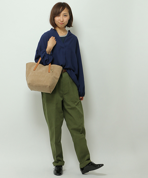 LBC(エルビーシー)の「ベーカーパンツ (その他パンツ・レディース・ダークグリーン/ベージュ/ネイビー・LARGE/MEDIUM)」の12枚目の写真