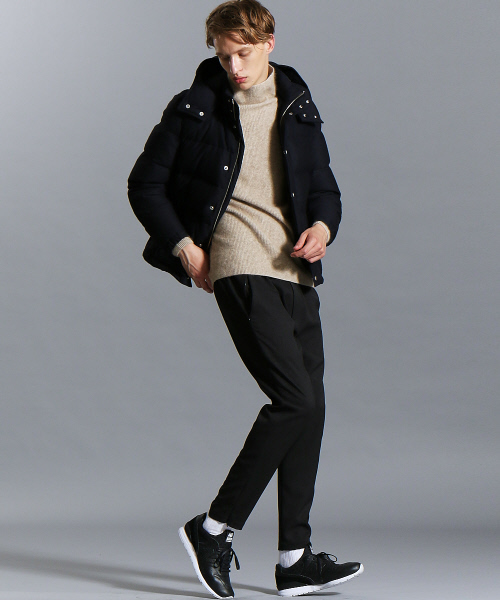 ABAHOUSE（アバハウス）の「ウールラクーンリブ編みタートルネック（ニット/セーター・メンズ・カーキ/チャコールグレー/ブルー/ベージュ・46/44/48）」の17枚目の写真