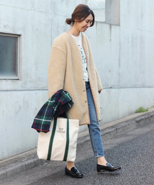 FRAMeWORK（フレームワーク）の「PORT CANVAS 配色トートバッグ