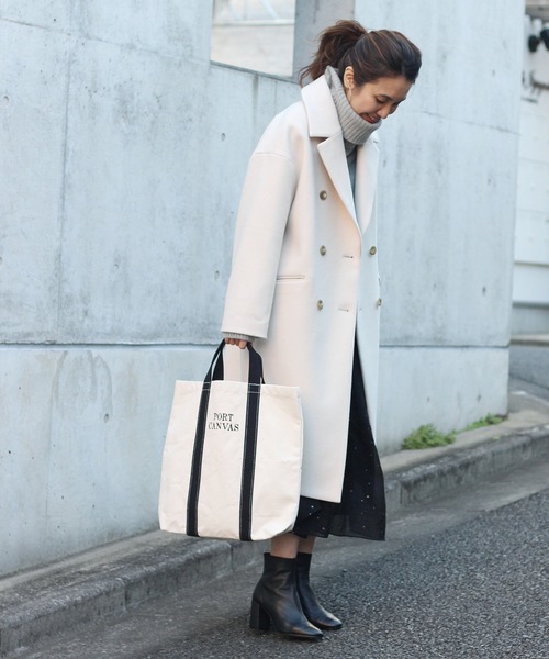 FRAMeWORK(フレームワーク)の「PORT CANVAS 配色トートバッグ◆(トートバッグ・レディース・ブラック/ベージュ/グリーン・フリー)」の19枚目の写真