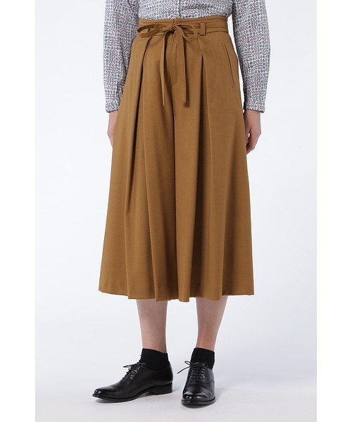 human woman(ヒューマンウーマン)の「タックスカーチョ(スカート・レディース・ネイビー/グレー/ベージュ/グリーン・LARGE/MEDIUM/SMALL)」の1枚目の写真