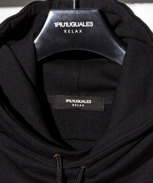 1PIU1UGUALE3  RELAX （ウノピゥウノウグァーレトレ リラックス）の「1PIU1UGUALE3 RELAX(ウノピゥウノウグァーレトレ)ビッグシルエットバイカーパーカ（パーカー・メンズ・ブラック/グレー/ネイビー・SMALL/MEDIUM/LARGE/X-LARGE）」の12枚目の写真
