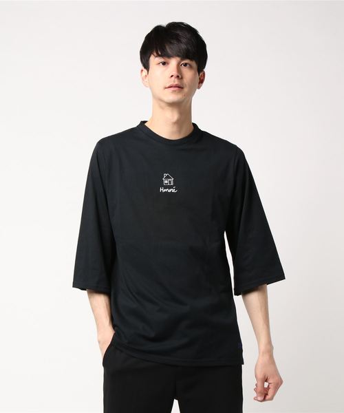 MAISON HONORE(メゾンオノレ)の「T-KIMONO Home Black(Tシャツ/カットソー)」|ブラック
