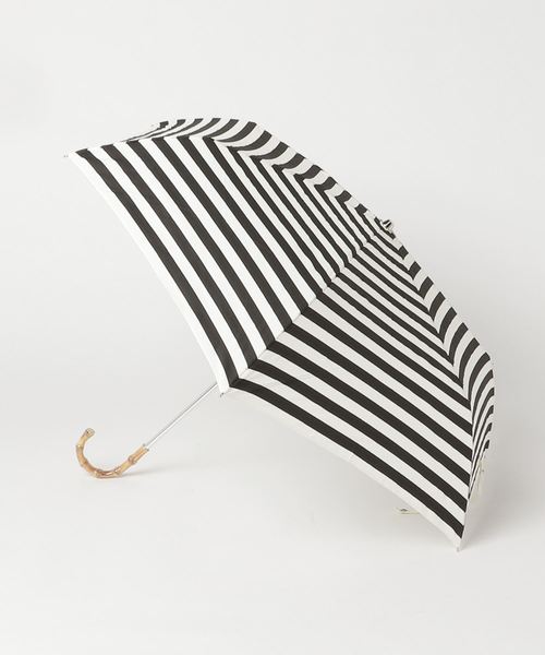 salle de bal（サルデバル）の「∴雨晴兼用 ボーダーかさ / ドットミニ折り畳み傘 竹手 ムジ/ドット 1311/1312（折りたたみ傘・レディース・ネイビー/レッド/ホワイト系その他/ホワイト系その他3/ブラック/ホワイト系その他2/オフホワイト/ピンク/ピンク系その他・FREE）」の10枚目の写真