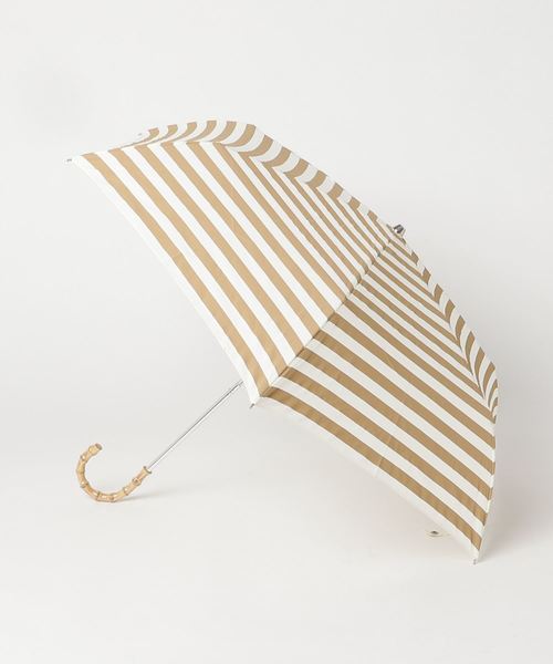 salle de bal（サルデバル）の「∴雨晴兼用 ボーダーかさ / ドットミニ折り畳み傘 竹手 ムジ/ドット 1311/1312（折りたたみ傘・レディース・ネイビー/レッド/ホワイト系その他/ホワイト系その他3/ブラック/ホワイト系その他2/オフホワイト/ピンク/ピンク系その他・FREE）」の4枚目の写真