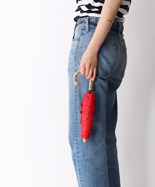 salle de bal（サルデバル）の「∴雨晴兼用 ボーダーかさ / ドットミニ折り畳み傘 竹手 ムジ/ドット 1311/1312（折りたたみ傘・レディース・ネイビー/レッド/ホワイト系その他/ホワイト系その他3/ブラック/ホワイト系その他2/オフホワイト/ピンク/ピンク系その他・FREE）」の9枚目の写真