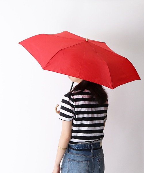 salle de bal（サルデバル）の「∴雨晴兼用 ボーダーかさ / ドットミニ折り畳み傘 竹手 ムジ/ドット 1311/1312（折りたたみ傘・レディース・ネイビー/レッド/ホワイト系その他/ホワイト系その他3/ブラック/ホワイト系その他2/オフホワイト/ピンク/ピンク系その他・FREE）」の22枚目の写真