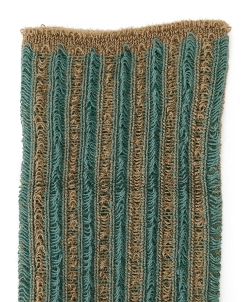 BEAMS BOY（ビームスボーイ）の「BEAMS BOY / 折り返し ストライプソックス（ソックス/靴下・レディース・ナチュラル/ベージュ/ネイビー・ONE SIZE）」の7枚目の写真