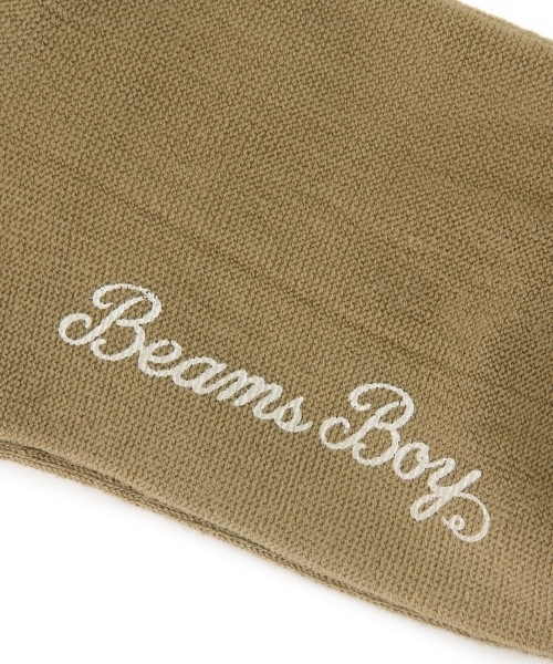 BEAMS BOY（ビームスボーイ）の「BEAMS BOY / 折り返し ストライプソックス（ソックス/靴下・レディース・ナチュラル/ベージュ/ネイビー・ONE SIZE）」の9枚目の写真