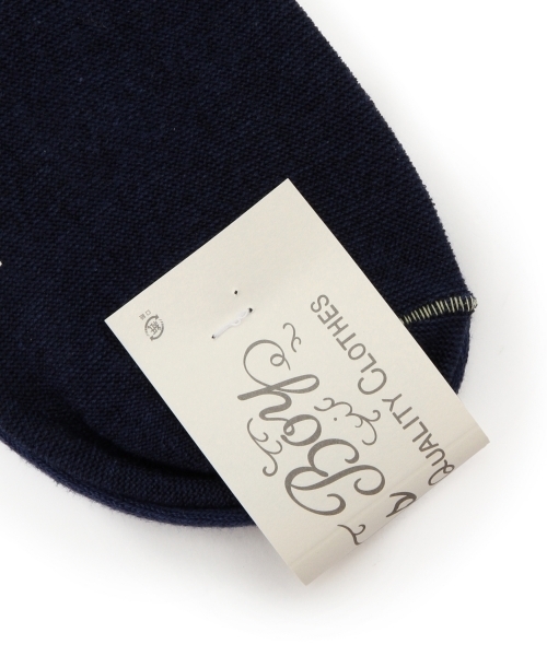 BEAMS BOY（ビームスボーイ）の「BEAMS BOY / 折り返し ストライプソックス（ソックス/靴下・レディース・ナチュラル/ベージュ/ネイビー・ONE SIZE）」の12枚目の写真