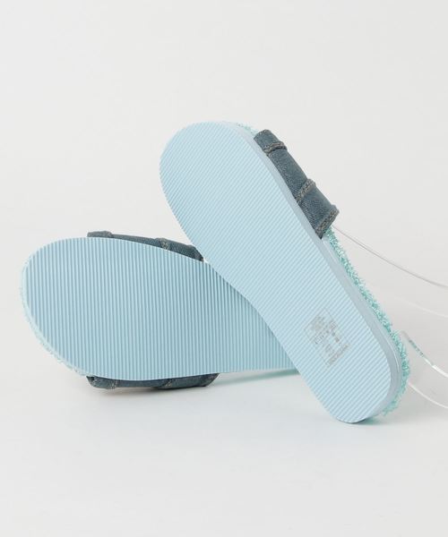 KUSTOM（カスタム）の「KUSTOM レディース  ANGEL DENIM サンダル/カスタム ビーチサンダル ビーサン（サンダル・レディース・インディゴブルー/ライトブルー・23.5cm/24.5cm/25.5cm）」の5枚目の写真
