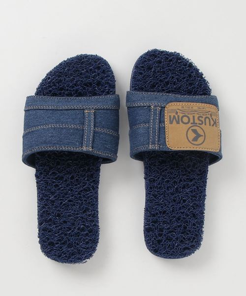 KUSTOM（カスタム）の「KUSTOM レディース  ANGEL DENIM サンダル/カスタム ビーチサンダル ビーサン（サンダル・レディース・インディゴブルー/ライトブルー・23.5cm/24.5cm/25.5cm）」の6枚目の写真