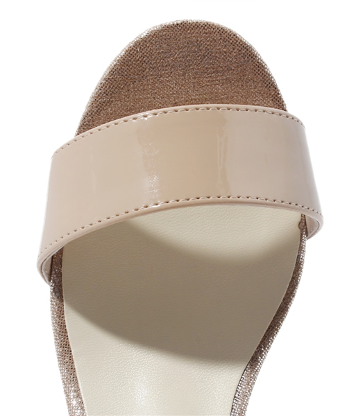 ORiental TRaffic（オリエンタルトラフィック）の「★ダブルストラップウエッジサンダル★3209（サンダル・レディース・ブラック/ベージュ/ピンク・SMALL/MEDIUM/LARGE/LL）」の7枚目の写真